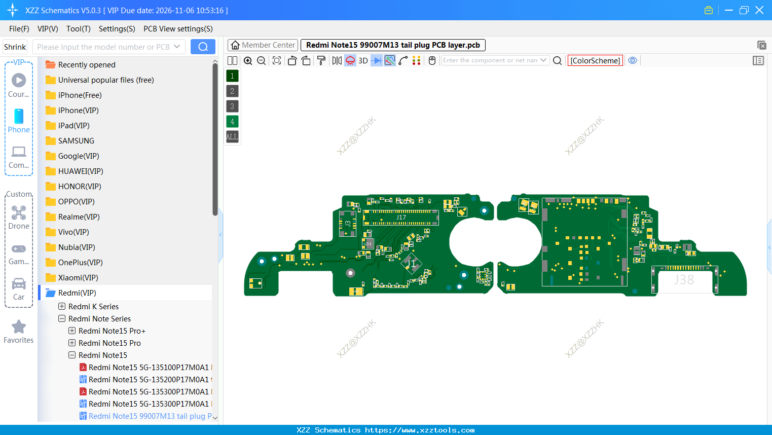 Redmi Note15 99007M13 Tail Plug PCB Layer